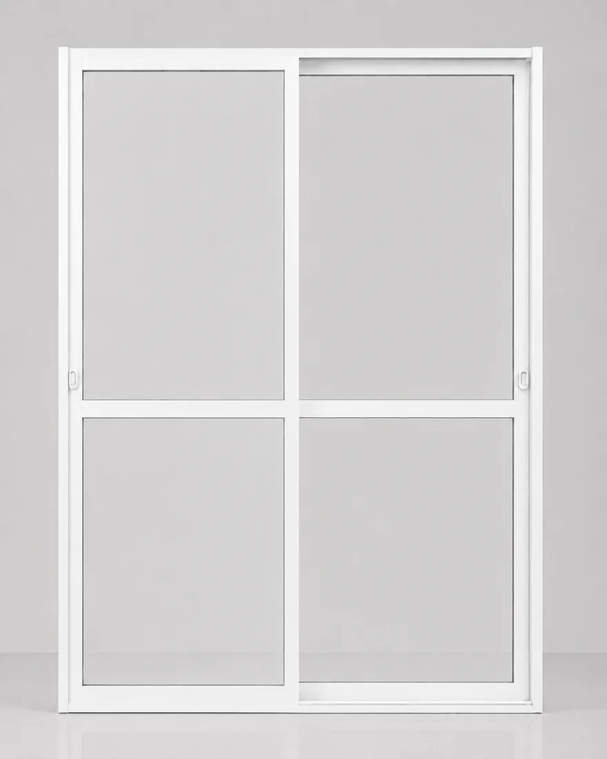 Porta Balcao de Correr 2 Folhas - Branco